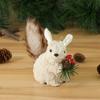 Handcrafted Hanging Squirrel Holiday Decoration Foam Christmas Ornament For Indoor Window Desktop Holiday Display