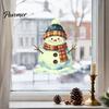 Scratch Cover Stickers for Home Appliances Glow in The Dark Snowman Wall Christmas Decor, Removable PVC Winter Washable Kitchen And Furniture Decals,