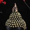 Resin Buddha Head Statue for Desktop Study Ornament