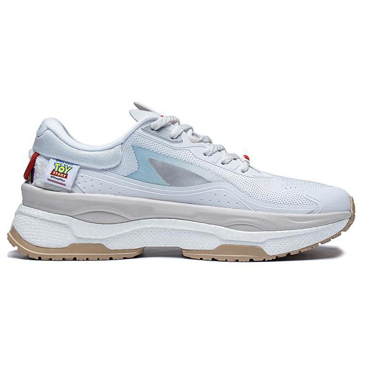 New LiNing Exceed 7 Anti Slip Wear Resistant Low Top Casual Shoes Women's White Blue AGLT092