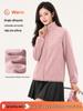 Women's Double-Sided Sherpa Fleece Windbreaker - Pink Autumn/Winter Jacket, Warm & Skin-Friendly