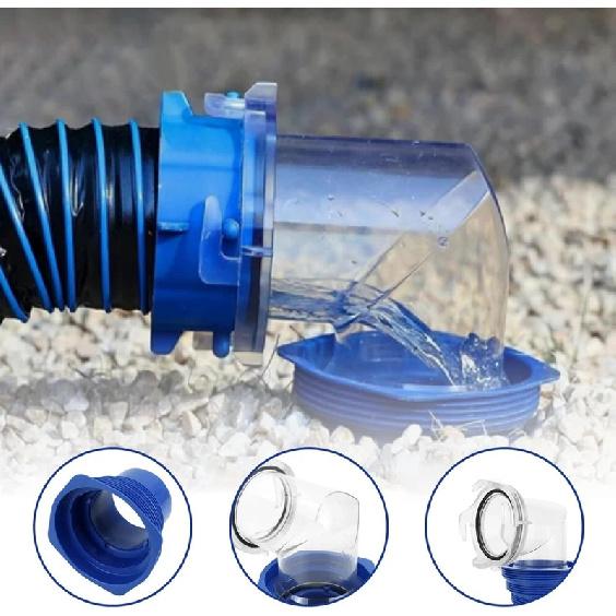 4-In-1 90 Degree RV Sewer Hose Adapter With Adapter Trailer Waste Pipe Connector For Trailer Truck Motorhome Camping Drain
