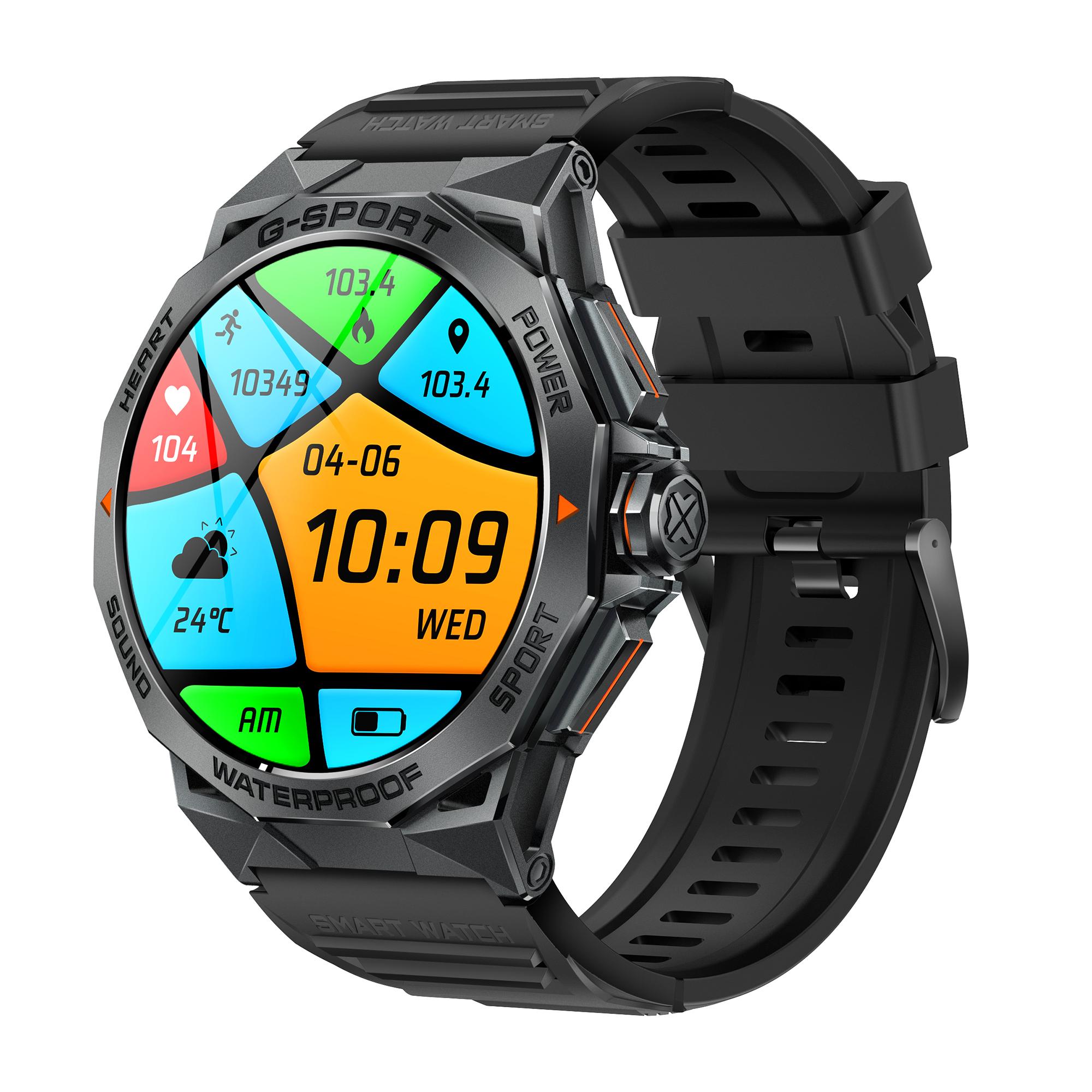 

K62 1.43-inch AMOLED Screen Bluetooth Call Smart Watch with Multi Sports Modes