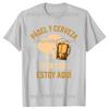 Padel And Beer That's Why I'm Here T-shirt Funny Beer Padel Tennis Fans Vintage T-shirts Casual Summer Cotton Men Clothing