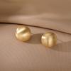 European American High-End Gold Geometric Earrings for Women Large Ring Ear Jewelry Alloy Buckle Cold Wind Ear Rings