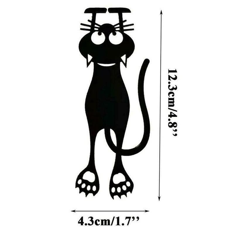 Black Cat Book Bookmark 3D Plastic Three-Dimensional Cute Cat Bookmark