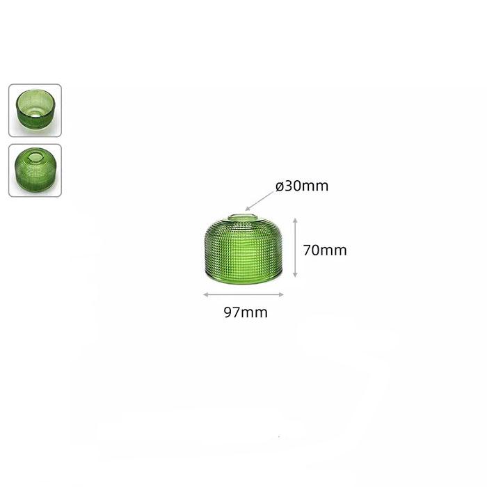 Clear Frost 30mm opening E14 Glass Lamp Shades Replacement,Green Amber 3cm Hole Glass Lampshade Cover for E12 Candle Wall Lights