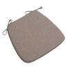 Modern Style Solid Color Cotton Linen Chair Cushion with Ties for Dining Chairs Kitchen Dining Chair Pad Cojines Decorativos