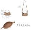 Sac à Bandoulière en Cuir Véritable pour Femme, Sac Hobo en Cuir de Vachette Souple, Sac Bandoulière Vintage 'Water Dumpling', Sac à Main Élégant, Plusieurs Couleurs