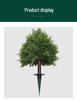 Cypress Leaf Faux Greenery Cemetery Garden Pot Insert Tree Ornaments