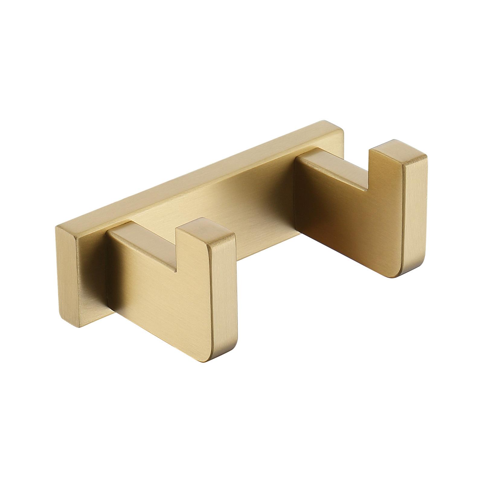 HONGDEC Modern Design Heated Movable Wall-Mounted Stainless Steel Clothes Robe Hook and Towel Rack Bathroom Accessories