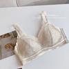 Collagen maintenance lace Japanese lace sweet and fresh seamless steel rim thin shoulder bra