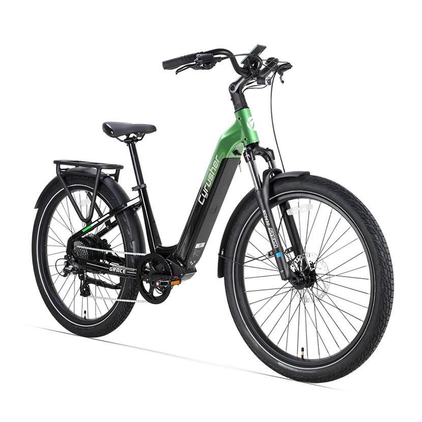 Cyrusher Grace Dospělé Městské Elektrické Kolo 250W Motor 48V15AH Baterie Terénní Elektrické Kolo 27,5 Palcové Tlusté Pláště Horské e-Kolo