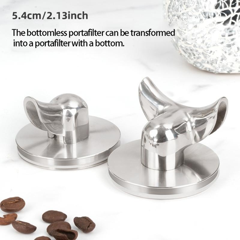 Eenvoudige Installatie 54mm Standaard Portafilter Adapter Geschikt voor de Meeste Machines voor Enkele of Dubbele Espressomodus