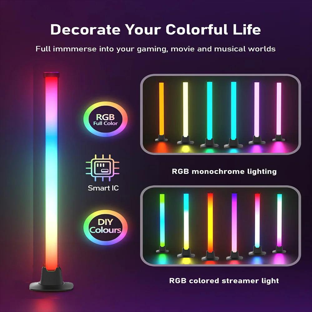 Atmosphere Light LED Wifi/Bluetooth Control Music Rhythm Holiday Decoration Light APP Lighting Lamp Game Wall Desktop Light