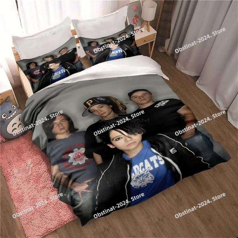 New Tokio Hotel Bedding Set 3D Printing Fashion Rock Band Home Decoration Boy Girl King Size Bedding Set Quilt Cover Pillowcase