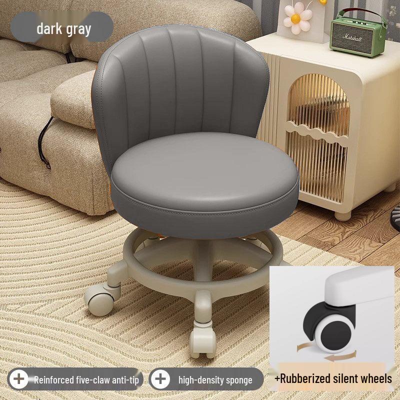 Adjustable Rolling Stool for Kids: Walk Learning, Shoe Changing, Grout Cleaning, Silent Mopping, with Wheels