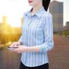 Women Blouse Office Ladies Silk Shirts Printed Tops