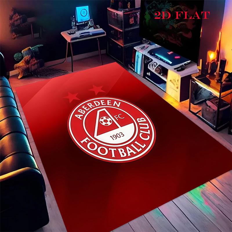 Aberdeen logo Carpet Rug for Living Room Bedroom Home Sofa Decoration,Kids play Nonslip Floor Mat