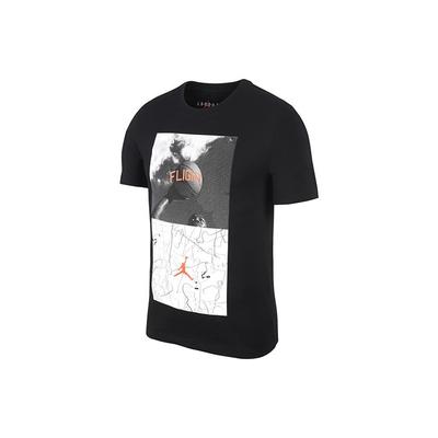Air Photo Print Short Sleeve T-Shirt Men Tops Black BV5459-010