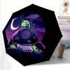 1pc Turtle Moon Automatic Open/Close, Foldable Compact Umbrella with 8-Rib Shaft, Perfect Gift For Men And Women, Casual Style, Vibrant Moti