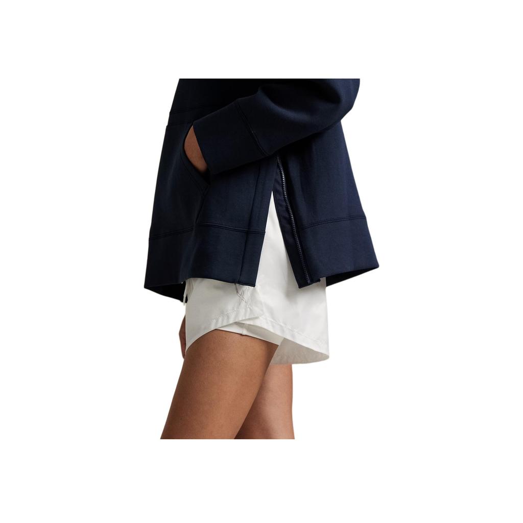 Polo Ralph Lauren Double Layer Knit Half Zip Waist Hoodie Women Hoodies 211A89508-002