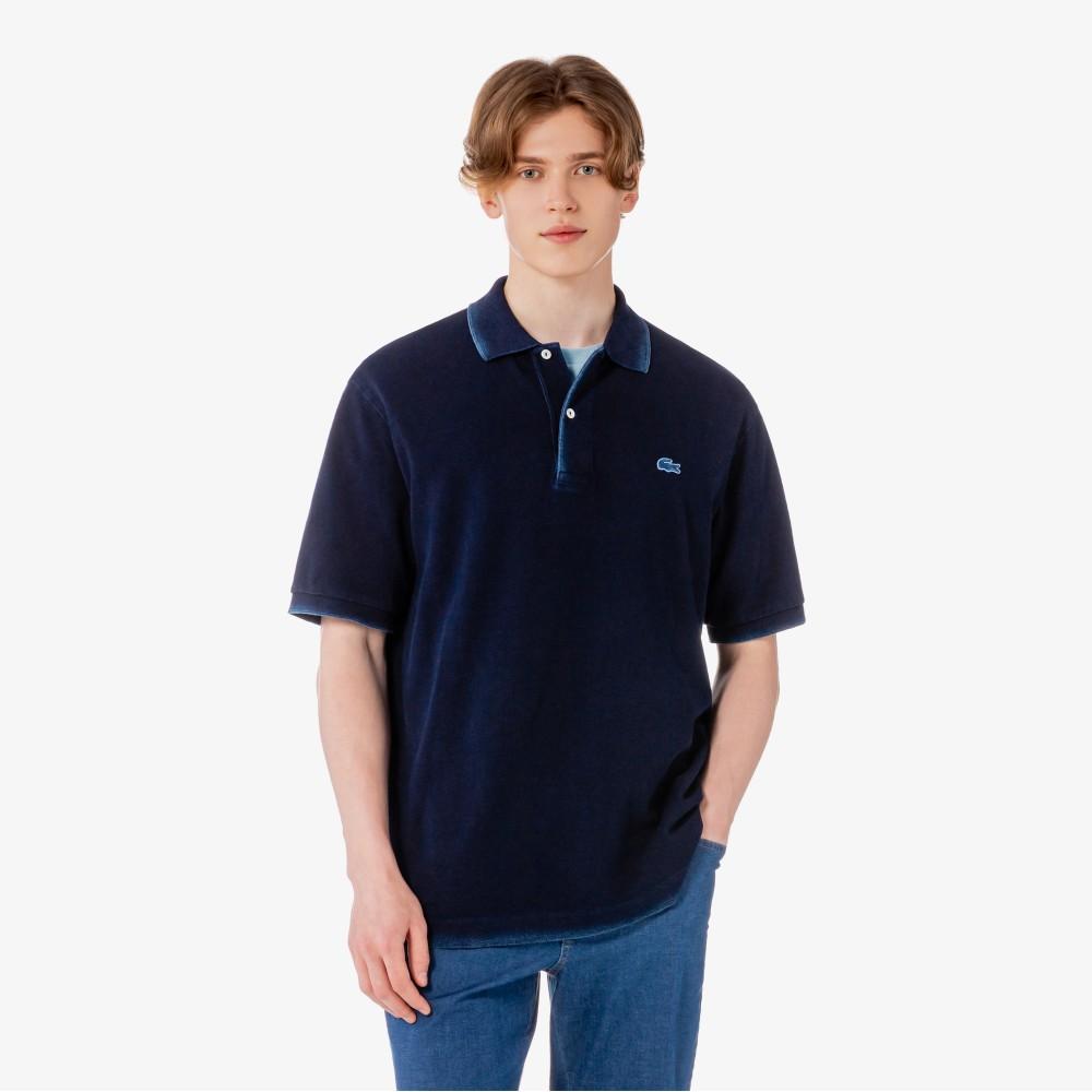 [lacoste] Men's JP Indigo Short-Sleeve Polo Shirt PH9428-56G3GF