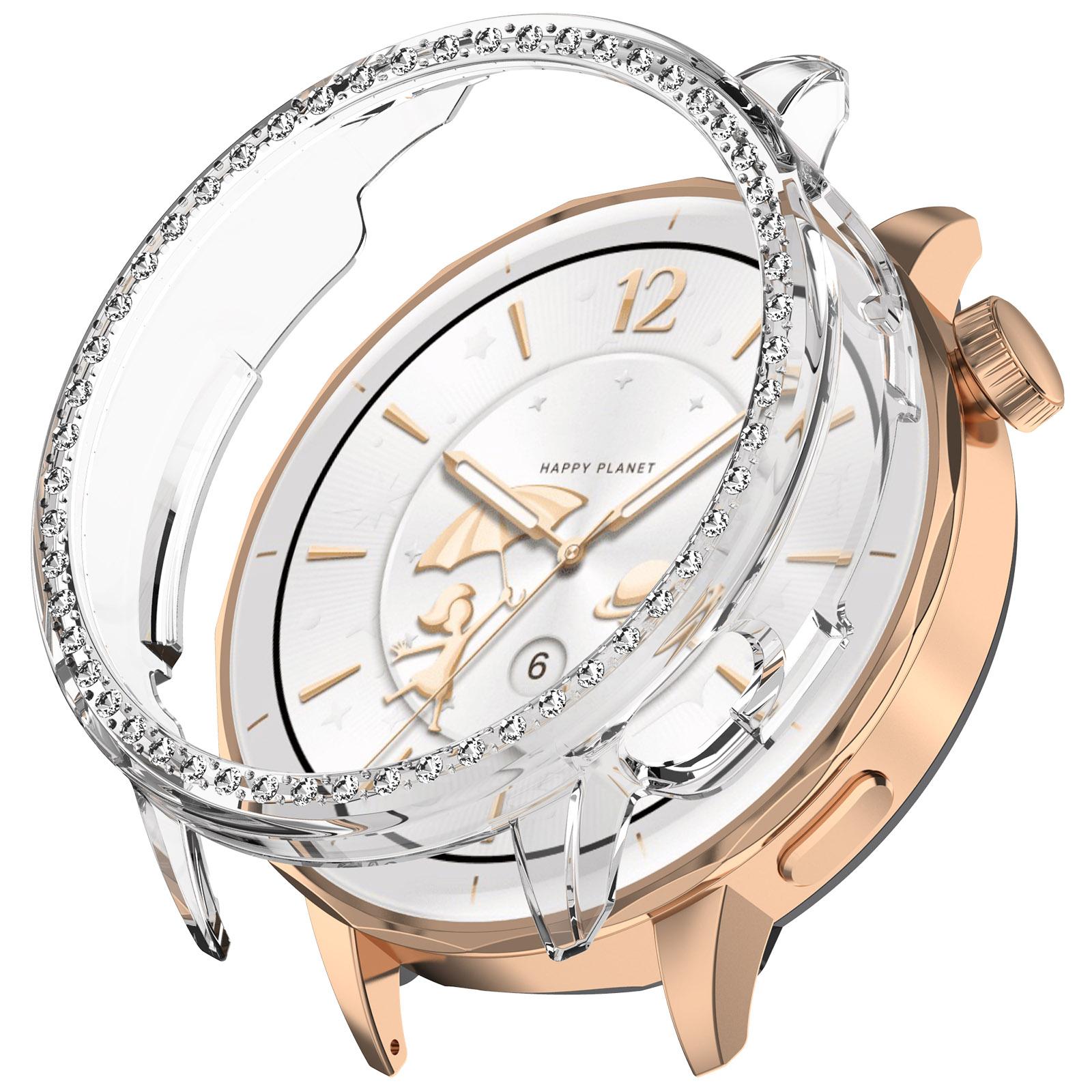 

Для Oppo Watch X2 Mini Прозорий чохол для годинника Декоративний дизайн з порожнинами з стразами ПК Чохол для годинника As Shown A