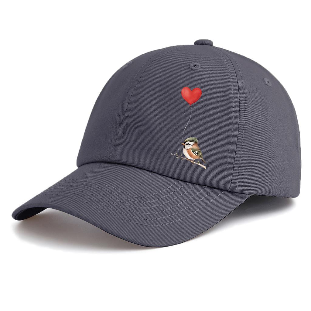 1pc Bird Print Baseball Cap for Adults,Minimalist Retro Style Casual Soft Adjustable Dad Hat,Perfect As Gift
