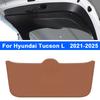 Car Trunk Mat For Hyundai Tucson L Custo 2024 2025 Leather Rear Trunk Door Anti-dirty Protection Mat Cargo Liner Accessories