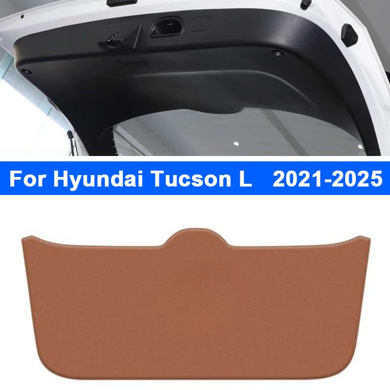 Car Trunk Mat For Hyundai Tucson L Custo 2024 2025 Leather Rear Trunk Door Anti-dirty Protection Mat Cargo Liner Accessories
