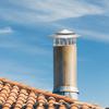 Round Chimneys Cover with Mesh Screen Tapered Top Metal Chimneys Cover Weather-proof