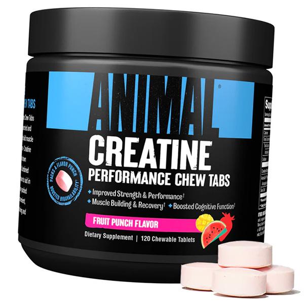 

Креатин Моногидрат, Animal Creatine Chews, Universal Nutrition 120таб Лимон (31086005) 120tab Fruit