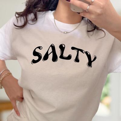 Salty T-Shirt and Kids Tshirt: Trendy Coastal Summer Tee
