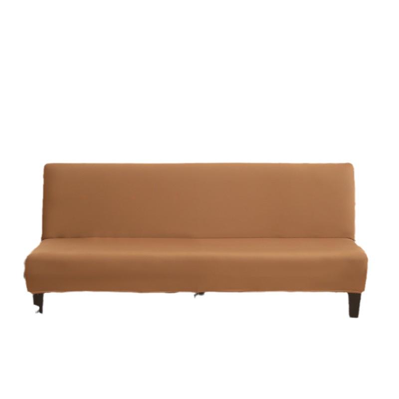 Solid Color Foldable Armless Sofa Bed Cover