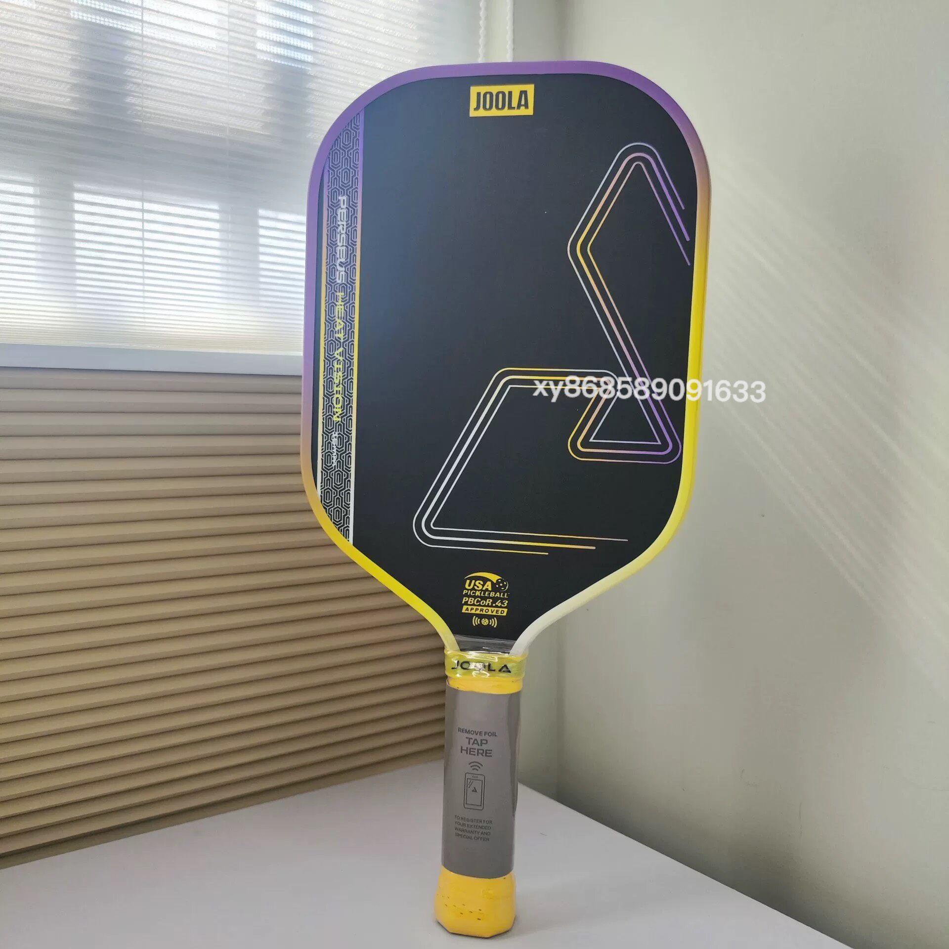 jola Perseus Heat Vision Pickleball Paddle Yellow Purple 16mm Carbon Fiber Surface Professional Tournament Sport Racket