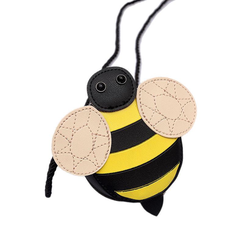 Niedliche Cartoon-Schultertasche für Mädchen mit süßem Bienen- und Marienkäfermotiv