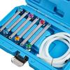 Grade Brake Bleeder Tool Set 7 12mm 12 Point Wrench Anti Backflow Valves And Extended Silicone Hose Included