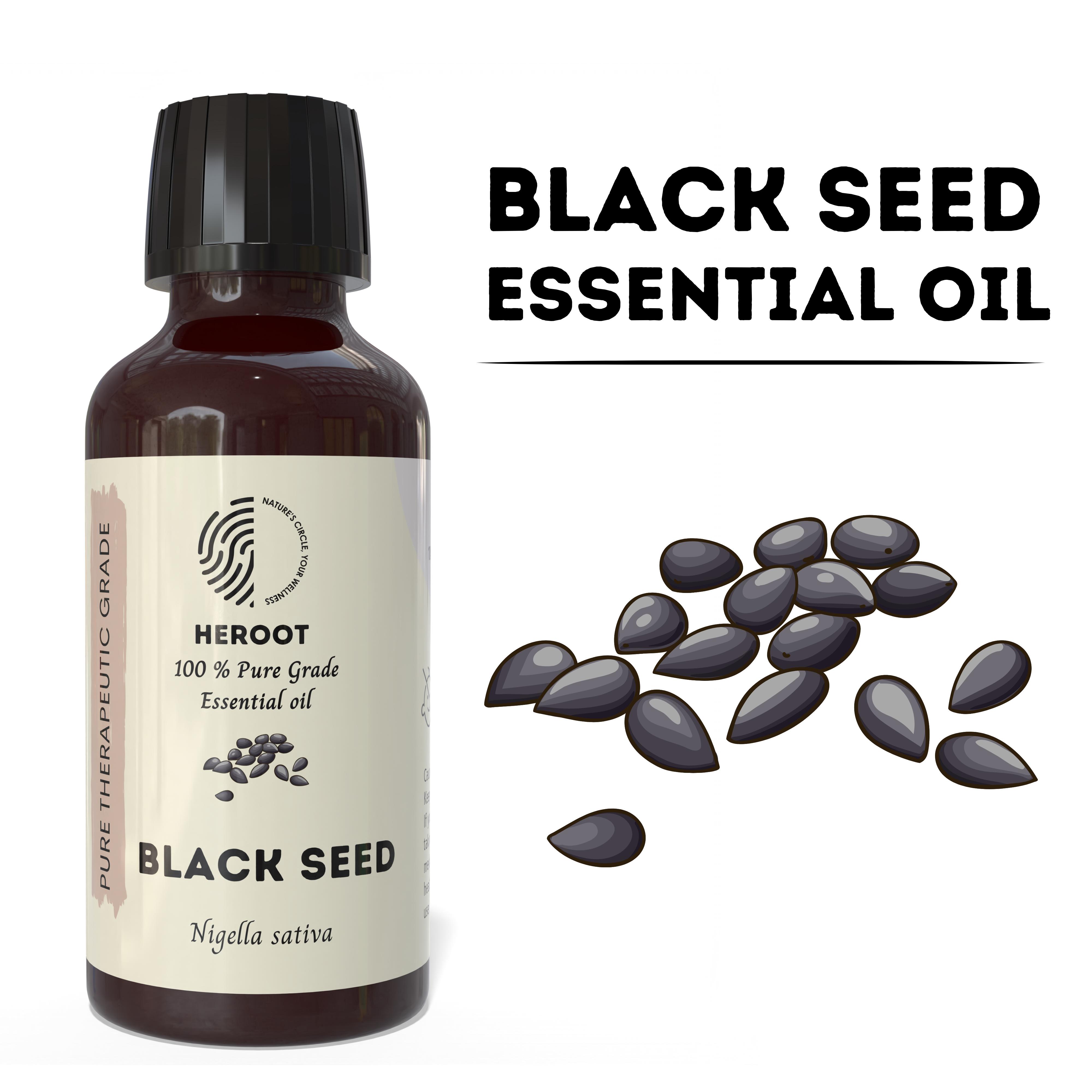 Heroot Black Seed Essential Oil | Nigella Sativa | 100% Pure Essential Oil Volume=10ml