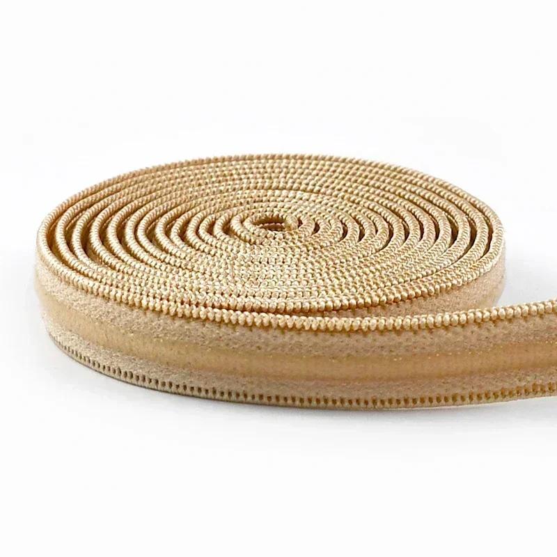 Cinta Elástica Antideslizante de 2/5/10/20M, 10mm de Estiramiento, Bandas de Goma de Silicona Elástica para Tirantes de Sujetador, Ropa Interior, Cinturones, Cintas, Accesorio de Recorte para Costura