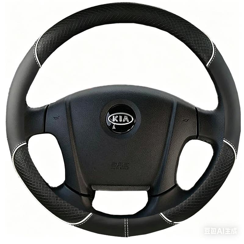 Black Microfibre Leather Car Steering Wheel