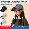 Solar Powered Cooling Fan Cap USB Rechargeable Anti-UV Breathable Sun Hat for Summer Outdoor Sport Travel Daily Use