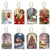24pcs Snowman Christmas Hanging Ornaments Santa Claus Xmas Tree Decor  New Year