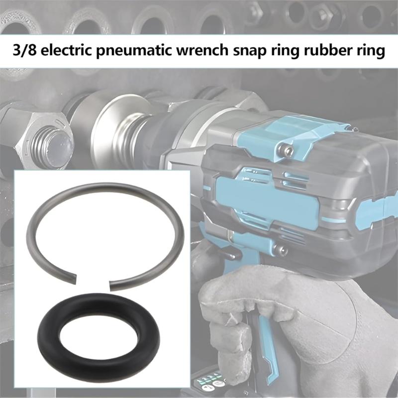20 Set Impact Wrench Retainer Rings Wrench Rings Replacement Rings Clamps with O Rings for Impact Wrench Accessories