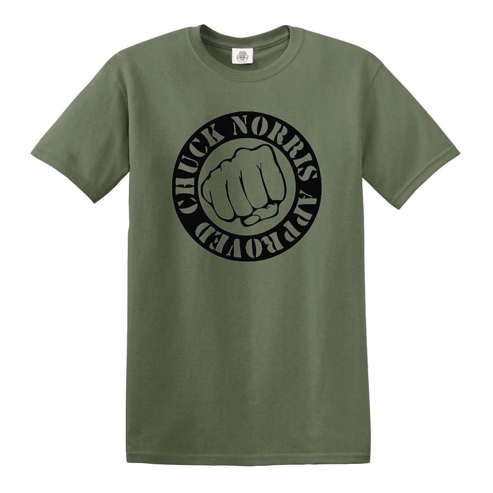 Chuck Norris Approved Tshirt Unisex Funny Martial Arts Mma Retro Design Tee Top