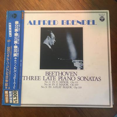 LP Record ALFRED BRENDEL - Beethoven: Three Late Piano Sonatas OC7192VX COLUMBIA 1978 Japan Classical Used
