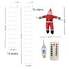 Santa Claus Ladder Light 2m Long Holiday Outdoor Decoration LED String Lights Mall Outdoor Decoration Ladder Light