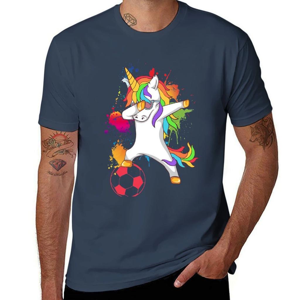 Dabbing Football Unicorn Tshirt Breathable Mesh Panel Tshirt