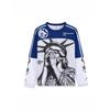 FlowStreet The New Men's Long-sleeved T-shirt Casual Fashionable and Comfortable with 3D Pattern Printing