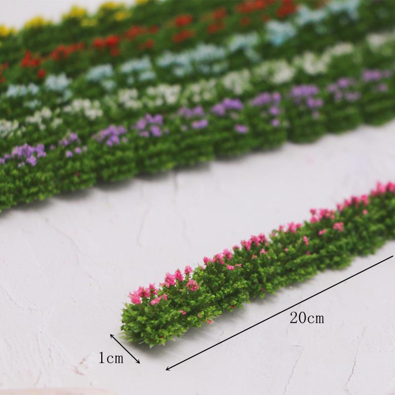 Dollhouse Miniature Shrub Strips for Flower Beds and Sand Table Decorations